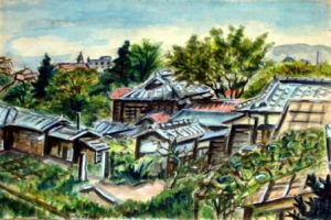44．城山風景／昭和22年(1947)／元城町