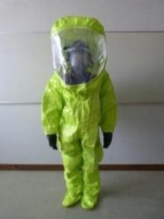 化学防護服です。