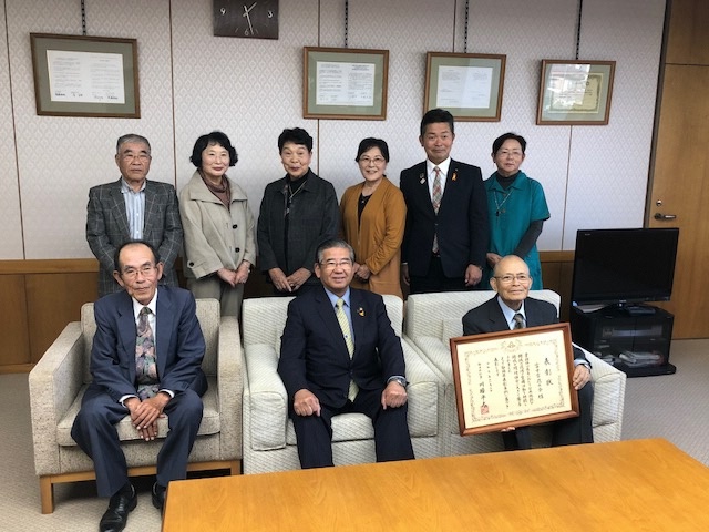 静岡県知事表彰 市長表敬訪問