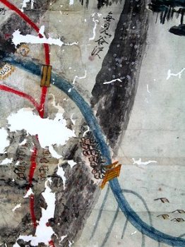 絵図に描かれた上井出河原
