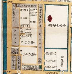 桜岳の寄宿先付近絵図