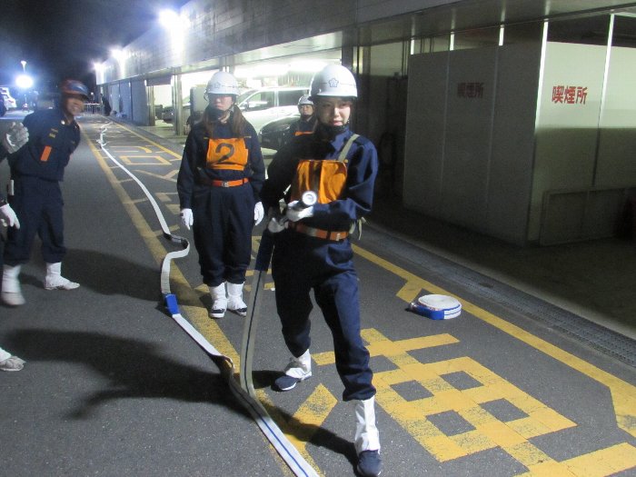 軽可搬ポンプ操法の訓練2