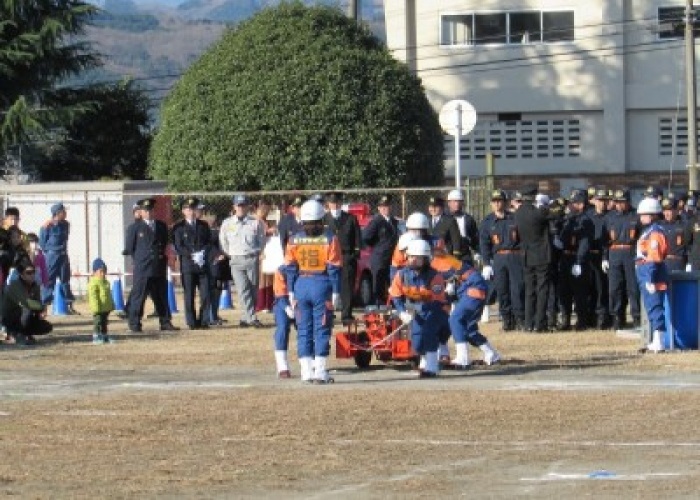 出初式での訓練展示1