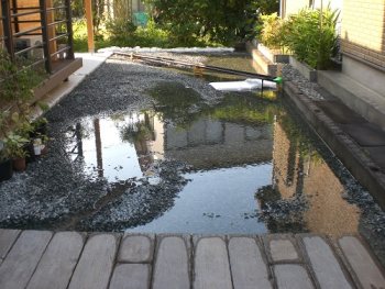 宅地内出水状況1