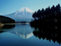 田沼湖からの富士山