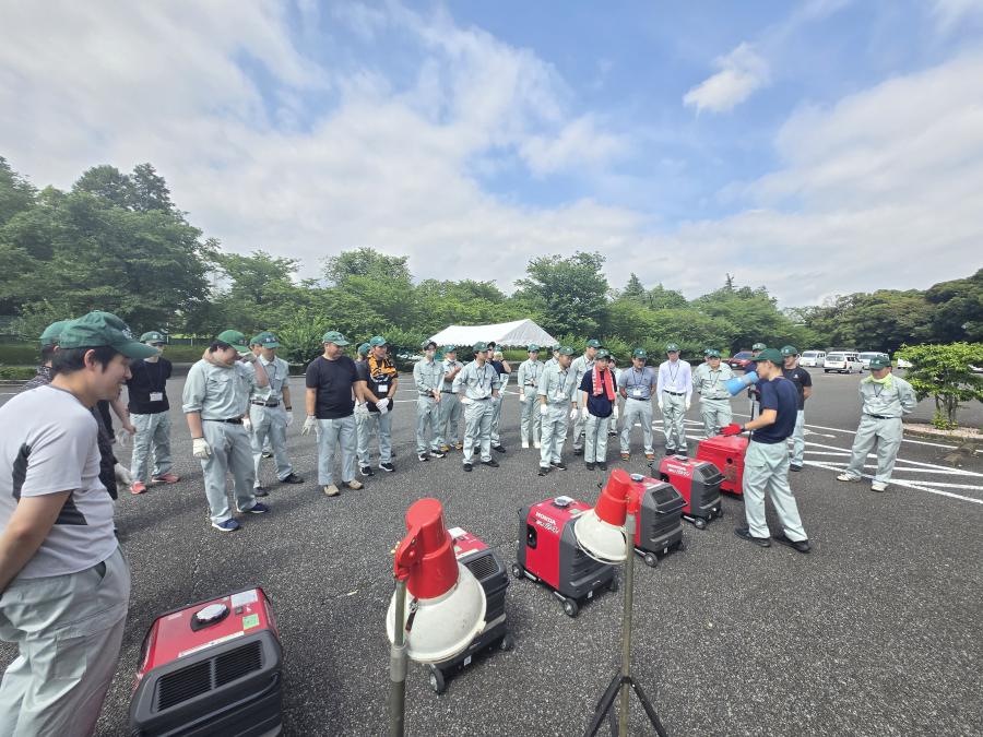 発電機取り扱い訓練