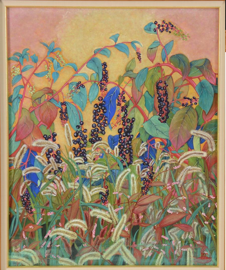 芸術祭賞（日本画）「星山」