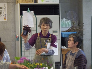 ハンギングバスケット教室の様子