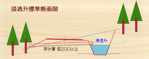 浸透升標準断面図