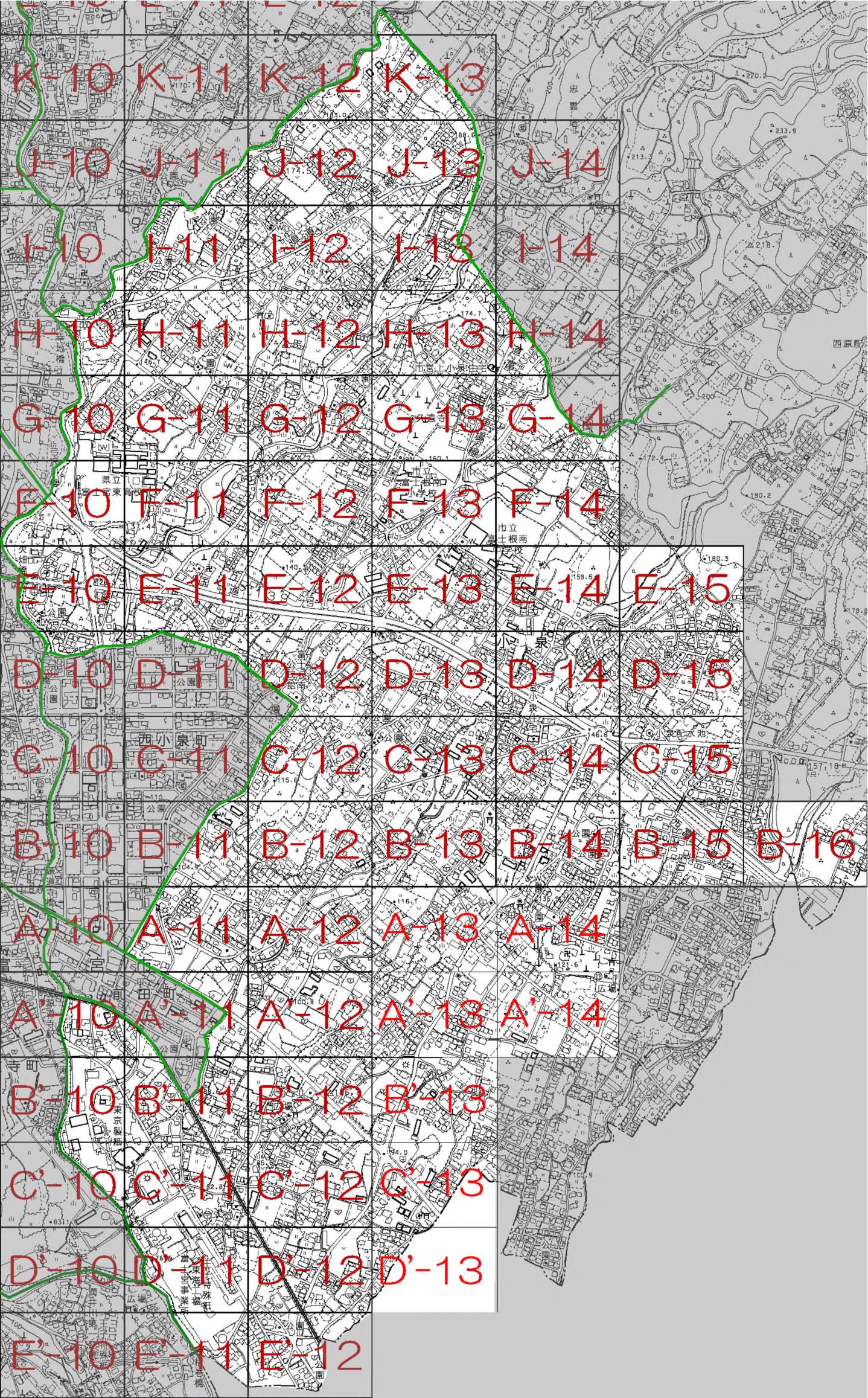 小泉の索引図